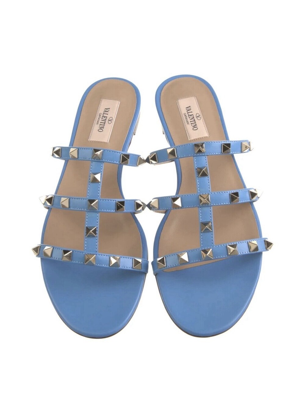 NIB Valentino Women’s Size 10 Rockstud Accents Leather Sandals w/ Tags MSRP$890